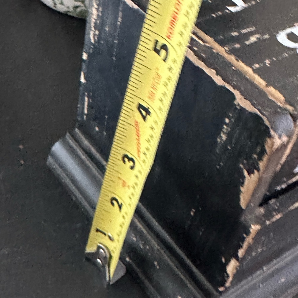 Rustic Black Perpetual Block Calendar with White Lettering - Picture 6 of 7